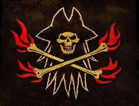 pirate blackbeard flag